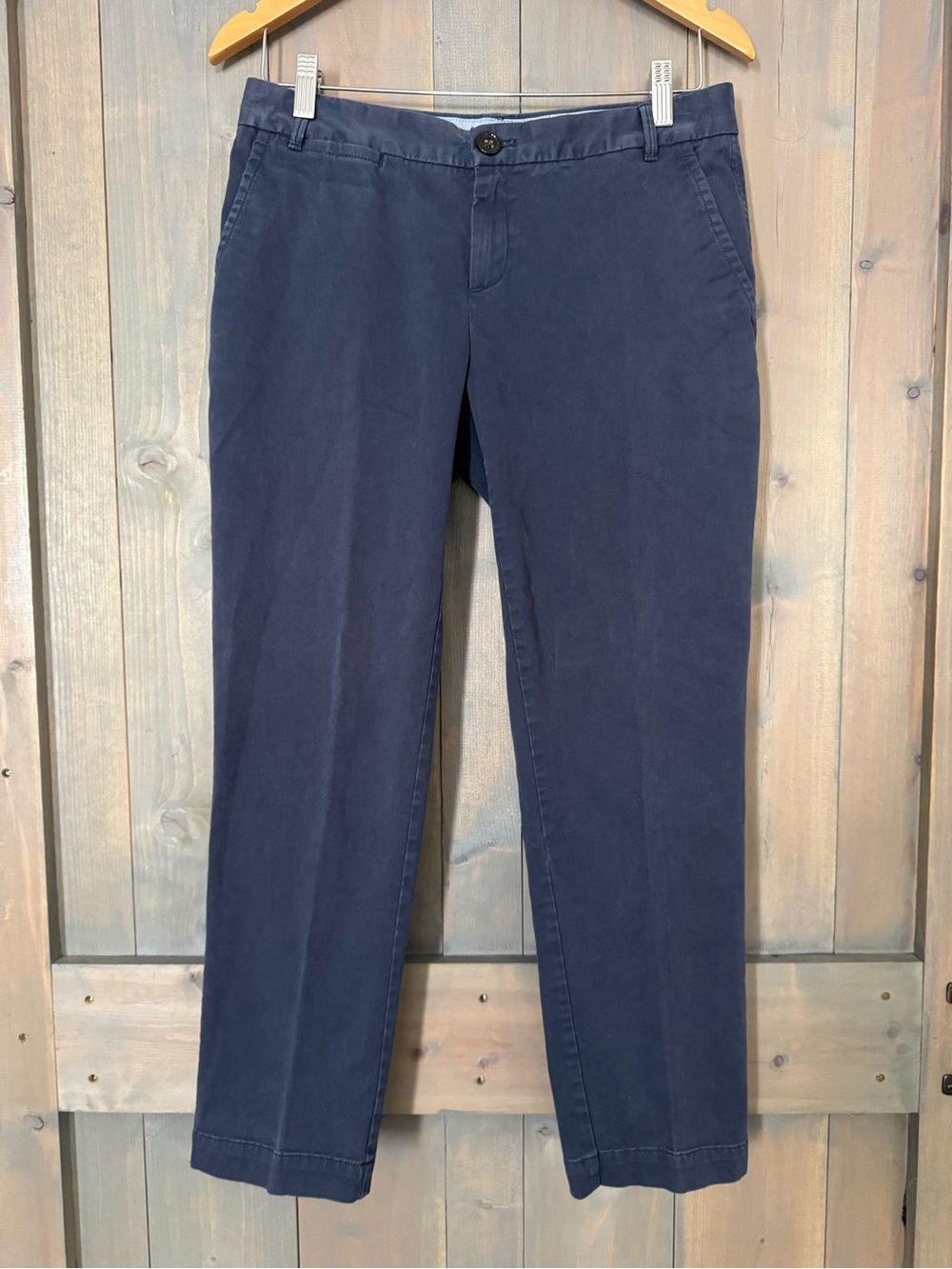 Banana Republic Dark Navy Straight Leg Chinos